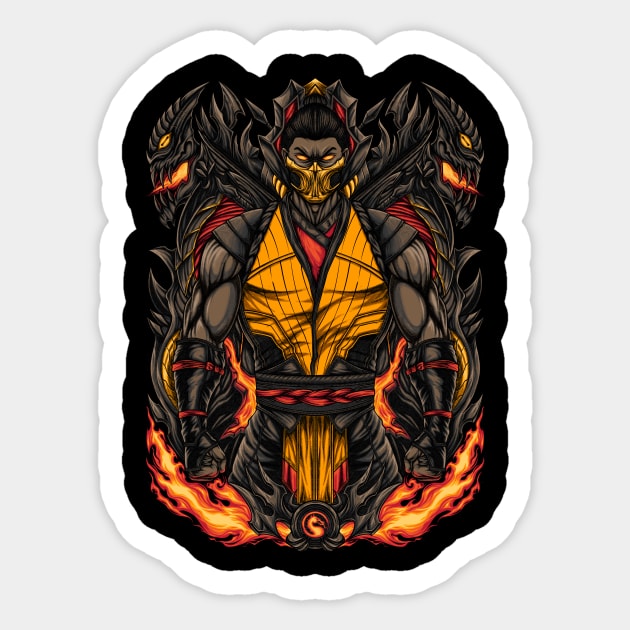 scorpion mortal kombat 1 Sticker by xronal